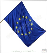 Zástava EÚ 150x100 saténová - (EUZ-1510sa-2)